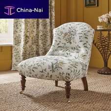 Contemporary armchair MUNRO fabricwoodenupholstered