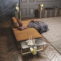 Contemporary coffee table Uyoumarblemetal baserectangular