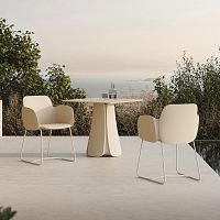 Organic design chair PEZZETINAoutdoorindoorpolyethylene