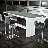 Contemporary high bar table ASSAGIOsolid woodconcreterectangular