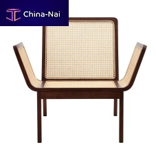 French style armchair LE ROIrattanoakwith removable cushion