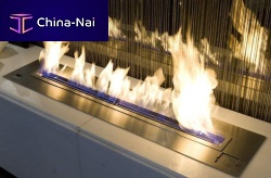 Rectangular bioethanol burner