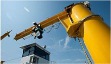 Pillar jib crane lifting360� rotatingfor construction equipment