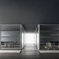 Removable partition DV604glasssteelcommercial