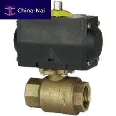 Ball valve TM-585-70-66-AP pneumatically-operatedfor controlfor chemicals