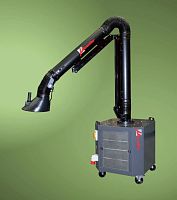 Mobile fume extractor QUAD seriesweldingelectrostatic filterwith extraction arm