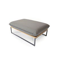 Contemporary ottoman FLORASunbrella®water-repellent fabricteak