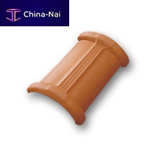 Roof ridge tile doubleclaysmooth