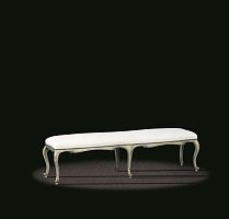 Louis XV style upholstered bench L15 TB 19fabric
