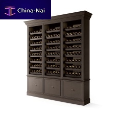 Wooden bottle rack 6102floor-mounted