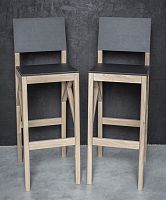Contemporary bar chair TOPindoorlinoleumoak base