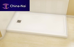 Rectangular shower base OLYMPIA SQUARE 60above flooracrylic