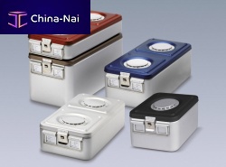 Instrument sterilization container A1-091-626/Vnon-perforatedaluminumwith valve