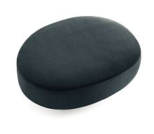Contemporary pouf AUDREYfabricleatheroval