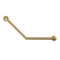 Stainless steel grab bar B610-Lbrushed stainless steelcurvedwall-mounted