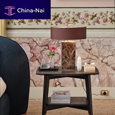 Table lamp Divametalglassfabric