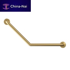 Stainless steel grab bar B610-Lbrushed stainless steelcurvedwall-mounted