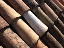 Barrel roof tile curvedclay