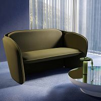 Contemporary sofa Lilyfabricblueplywood