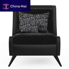 Contemporary fireside chair Jaspervelvetcottonsatin