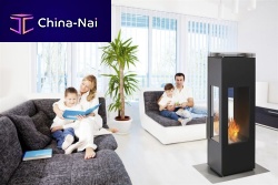 Bioethanol heating stove EMPIRE 3-sidedcontemporarymetal