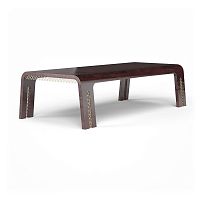 Art Deco table MARRAKECH CLASSICwoodenbronzebronze base