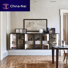 Contemporary display case LAMPO SCRIGNO L6C30wall-mountedglasslacquered aluminum