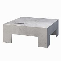 Contemporary coffee table BREAK ON FIREglassconcretesquare