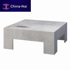 Contemporary coffee table BREAK ON FIREglassconcretesquare