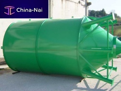 Horizontal silo telescopiccementfor bulk materials