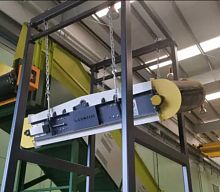 Permanent magnet separator overband magneticparticlewaste