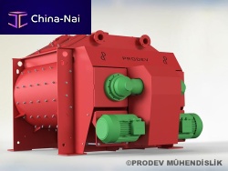 Electric concrete mixer PROMIXfixedautomatictwin-shaft