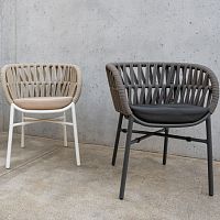 Contemporary chair DROPoutdoorindoorfabric