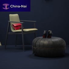 Contemporary ottoman ANNAfabricleather
