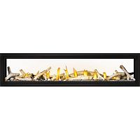 Gas fireplace LUXURIAwall-mountedSingle-sidedclosed hearth