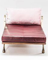 Contemporary daybed LITTLE MISS FAT leatherwoodensteel