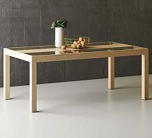 Contemporary table SNOWoakoak baserectangular