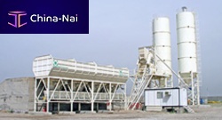 Silo with mixer weighingcementfor precast concrete