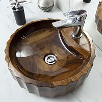 Countertop washbasin ROMAN woodencustomcustomizable