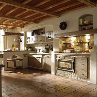 Rustic kitchen IRISchestnutwith handle