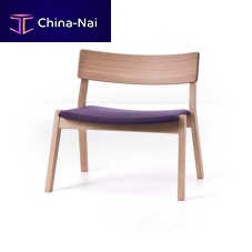 Contemporary fireside chair FRAMEbeechoakby Paola Navone