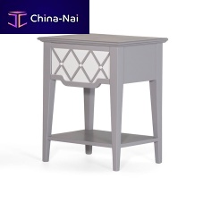 Traditional bedside table 11504 Chevet QUARTETwoodenrectangularwith drawer