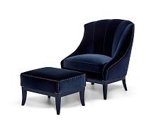 Traditional armchair Heritagefabricleathersolid wood
