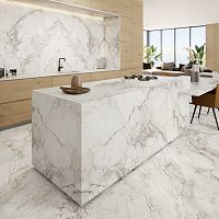 Engineered stone countertop COVERLAM TOP CAMOUFLAGEoutdoorwhitepolished