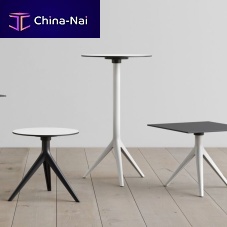Contemporary high bar table Mari-Sollaminatepowder-coated steel baseround