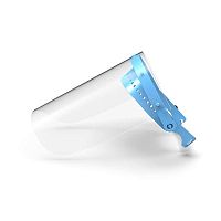Polypropylene face-shield adultbluetransparent