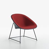 Contemporary lounge chair CUPfabricplasticupholstered