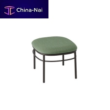Contemporary stool Agami 1158fabricsteel baseupholstered