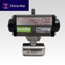 Ball valve 020323014pneumatically-operatedstopstainless steel