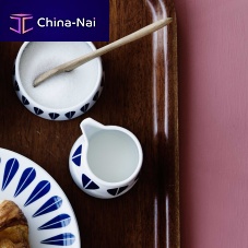 Porcelain sugar bowl CLASSIC : LOTUS